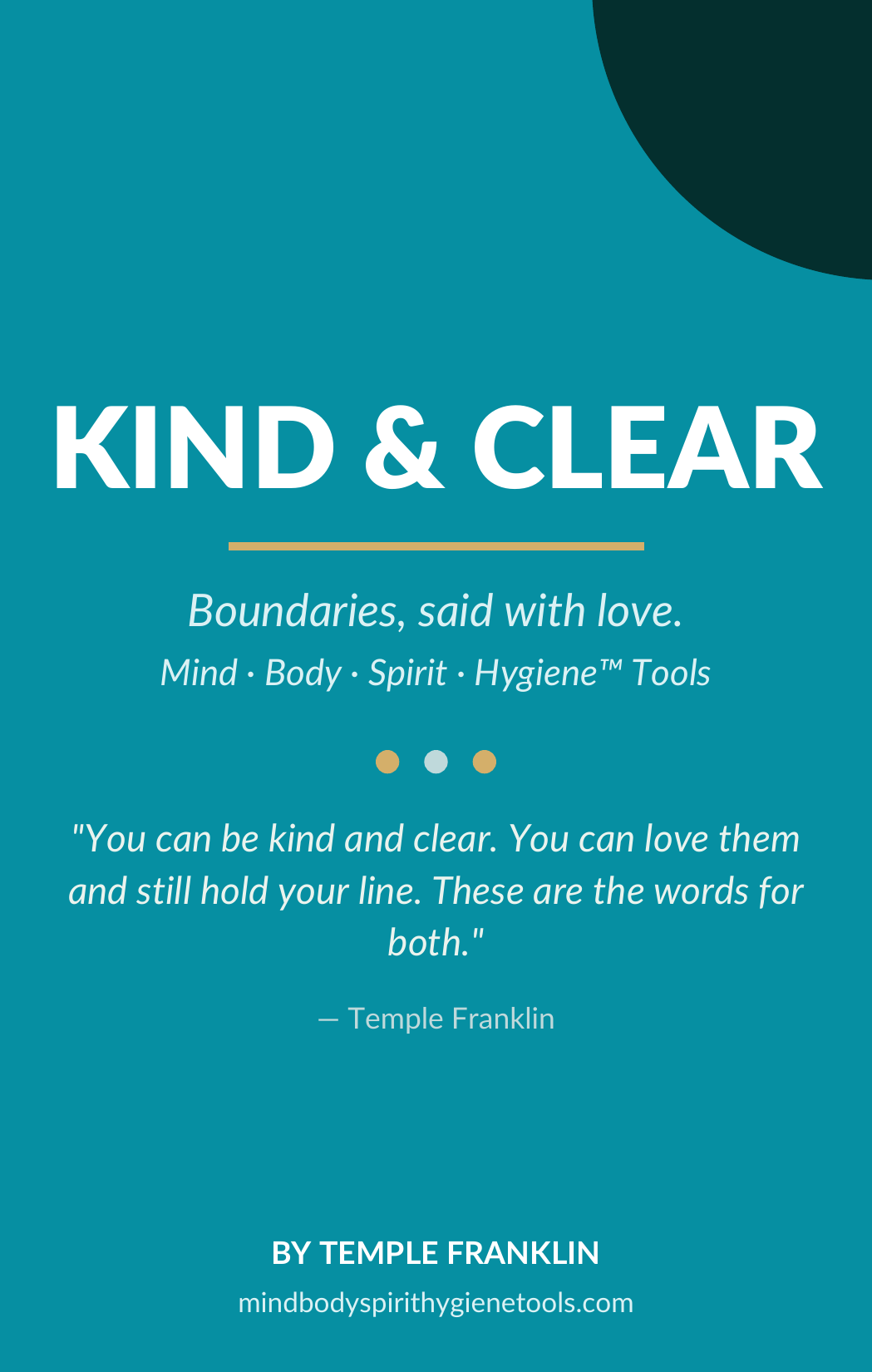 KIND & CLEAR — Boundary Card Deck